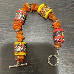 Anthropology bracelet with lovely beads